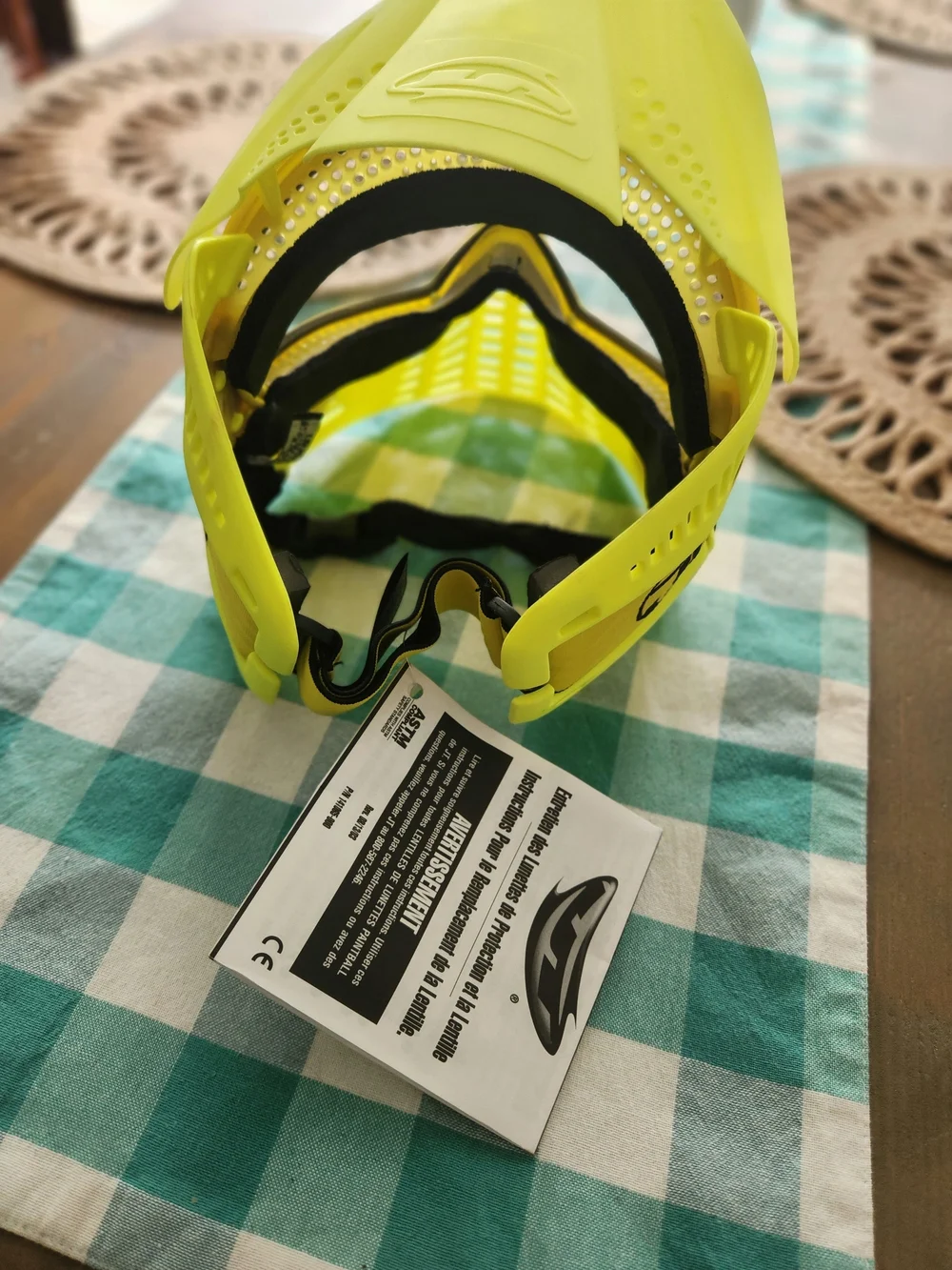 NWT! JT Spectra Proshield Highlighter Full Paintball Mask Banana Frames